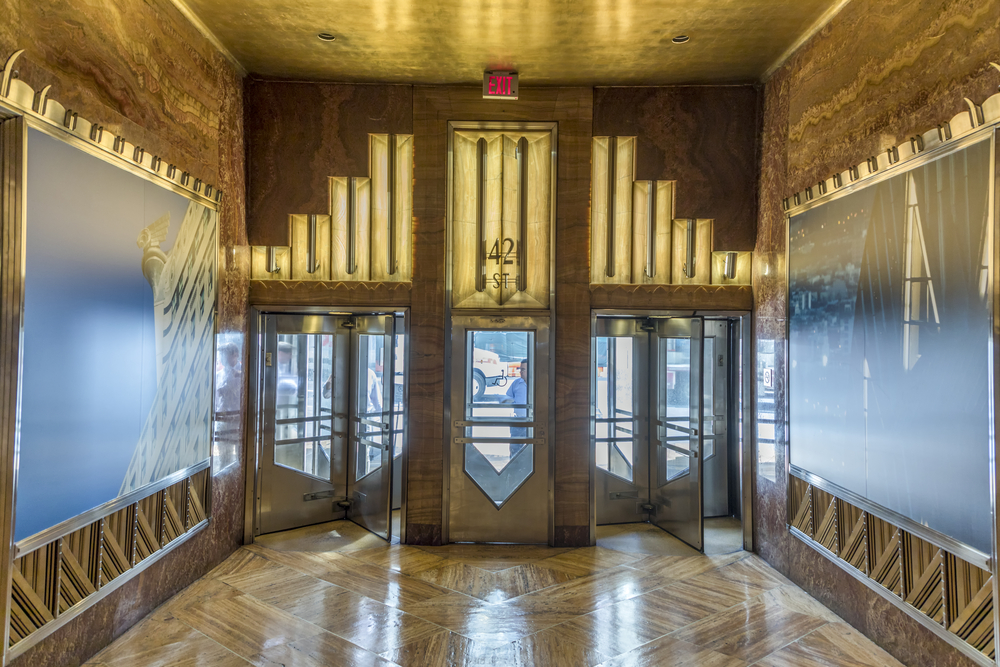 interior lobby of the Chrysler Building