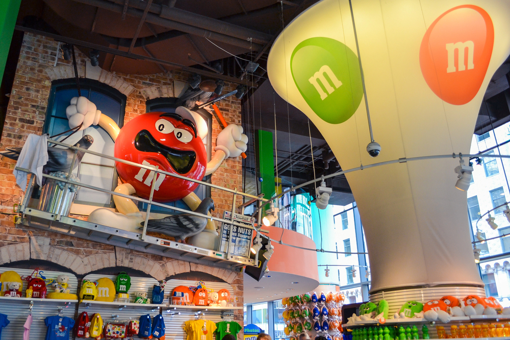 m and m factory in Times Square