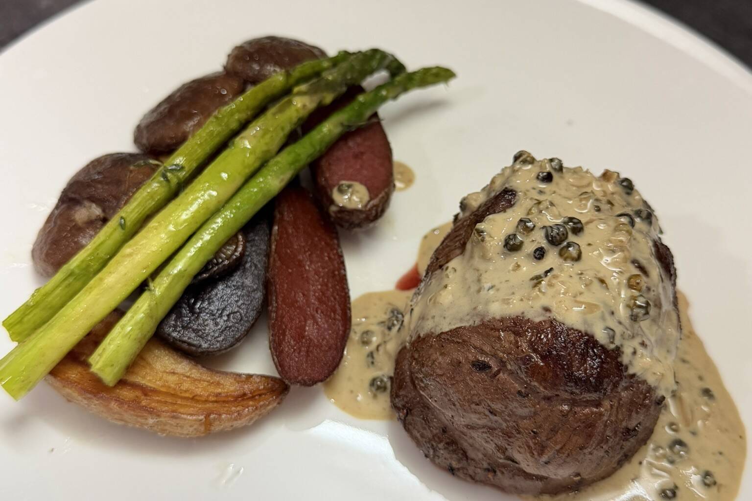 Best Date Night Restaurants in Hell's Kitchen: Why Sesamo Wins Every Time Filet mignon with wild mushrooms at Sesamo, Hell's Kitchen NYC