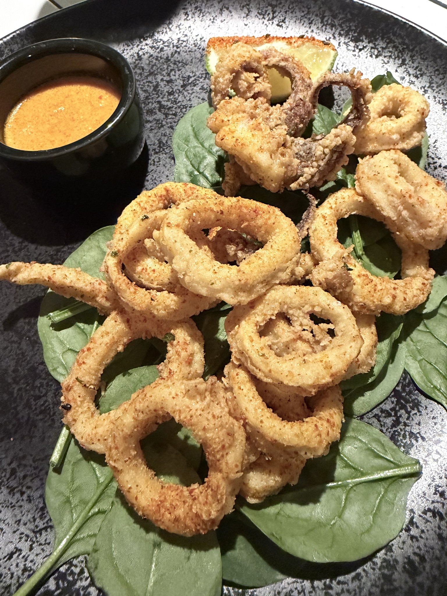 The Best Happy Hour in Hell's Kitchen Is Called an Aperitif Hour Wild calamari fritti at Sesamo, Hell's Kitchen NYC
